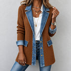 Chaqueta Tatiane™ con Tejido Acanalado, Corte Largo y Botones