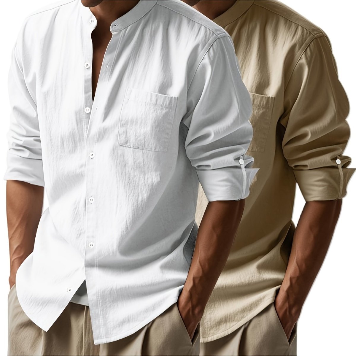 [COMPRÁ 1 Y LLEVÁ 2] Camisa de Lino Santorini + Reloj de Regalo