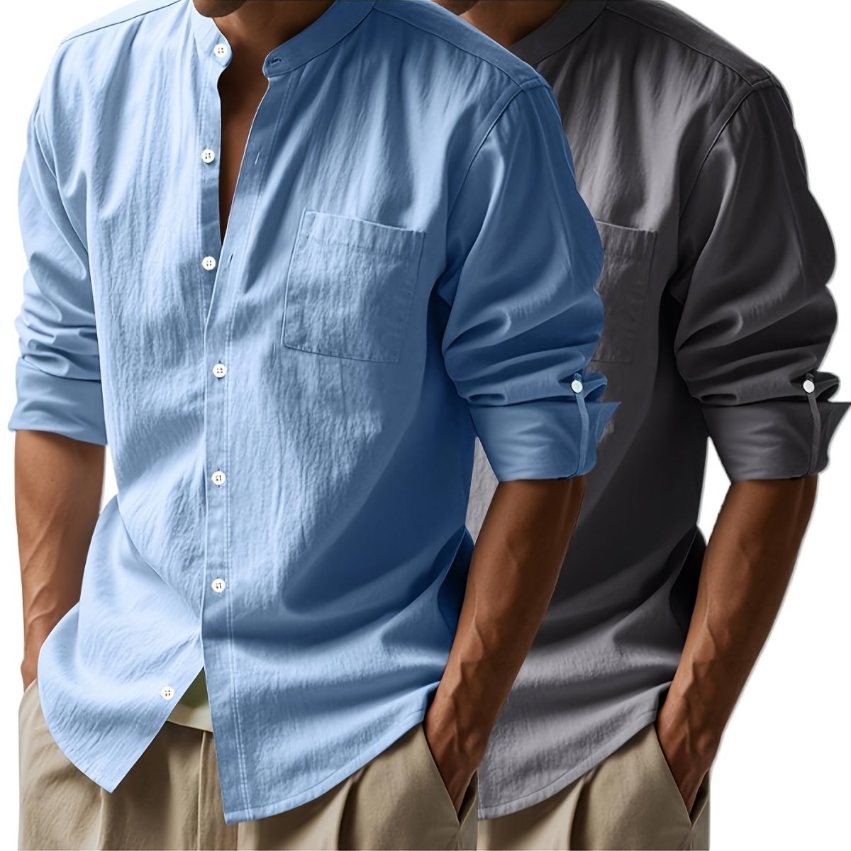 [COMPRÁ 1 Y LLEVÁ 2] Camisa de Lino Santorini + Reloj de Regalo