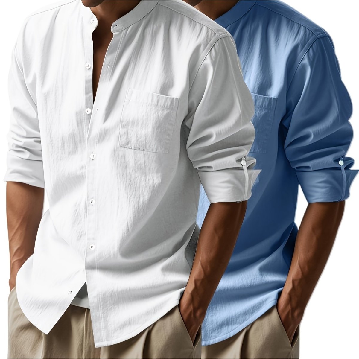 [COMPRÁ 1 Y LLEVÁ 2] Camisa de Lino Santorini + Reloj de Regalo