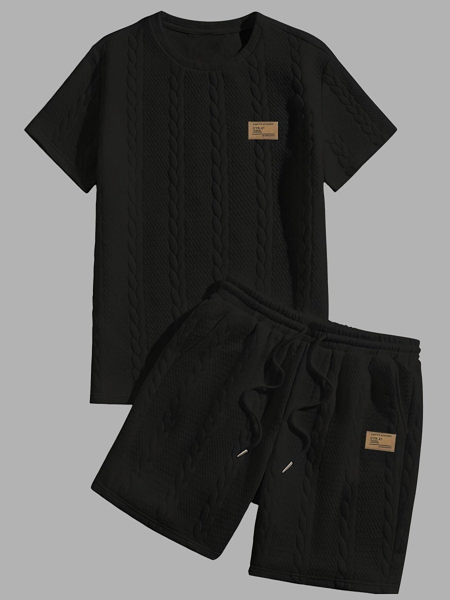 Conjunto de Verano – Remera y Short con Cordón (Marrón)