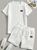 Conjunto de Verano – Remera y Short con Cordón (Marrón)