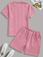Conjunto de Verano – Remera y Short con Cordón (Marrón)