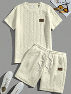 Conjunto de Verano – Remera y Short con Cordón (Marrón)