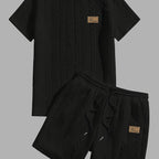 Conjunto de Verano – Remera y Short con Cordón (Marrón)