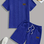 Conjunto de Verano – Remera y Short con Cordón (Marrón)